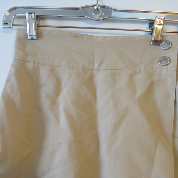 STATE OF CLAUDE MONTANA BEIGE A-LINE SKIRT 4* - Picture 3 of 8